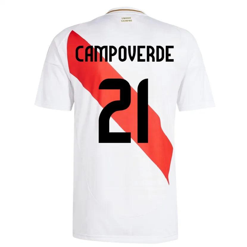 Danxen Damen Peru Luz Campoverde #21 Weiß Heimtrikot Trikot 24-26 T-Shirt Schweiz