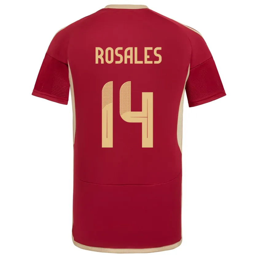 Danxen Damen Venezuela Roberto Rosales #14 Burgund Heimtrikot Trikot 24-26 T-Shirt Schweiz