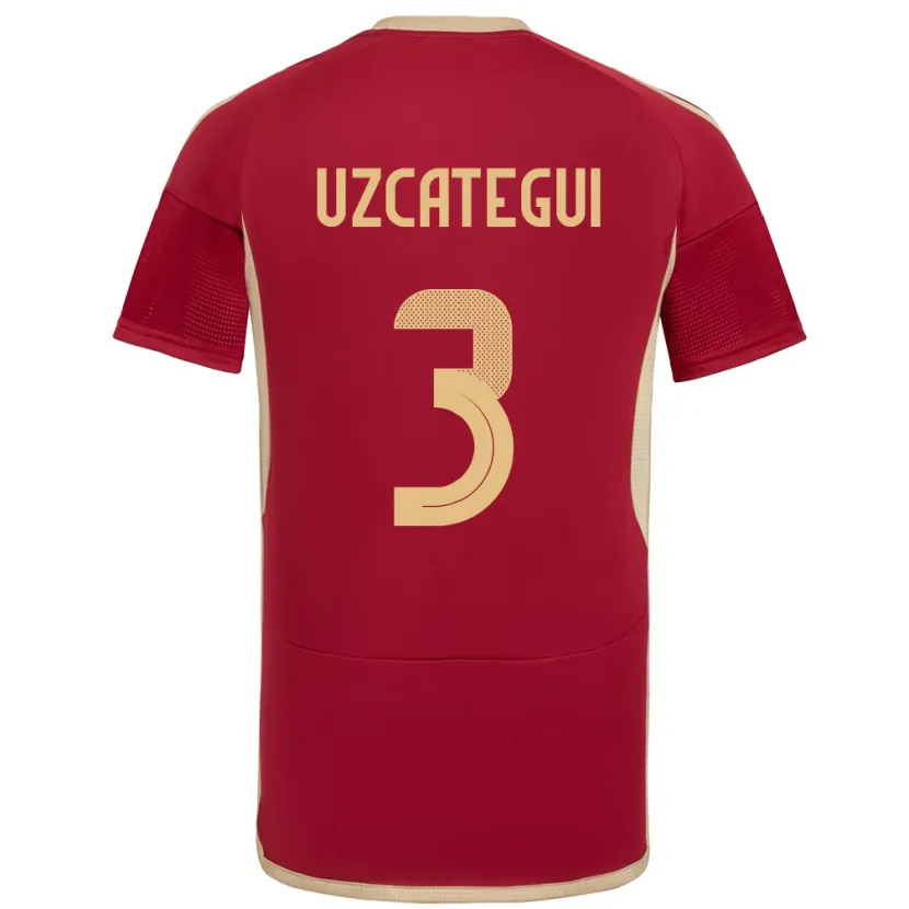 Danxen Damen Venezuela Rafael Uzcátegui #3 Burgund Heimtrikot Trikot 24-26 T-Shirt Schweiz