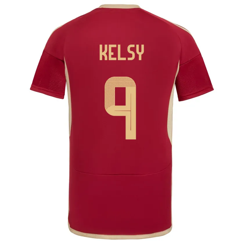 Danxen Damen Venezuela Kevin Kelsy #9 Burgund Heimtrikot Trikot 24-26 T-Shirt Schweiz