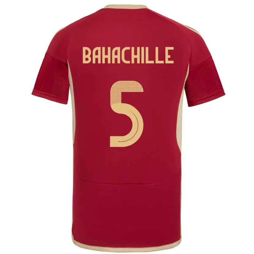 Danxen Damen Venezuela Abraham Bahachille #5 Burgund Heimtrikot Trikot 24-26 T-Shirt Schweiz