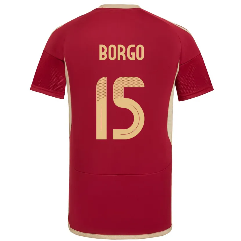 Danxen Damen Venezuela Ángel Borgo #15 Burgund Heimtrikot Trikot 24-26 T-Shirt Schweiz