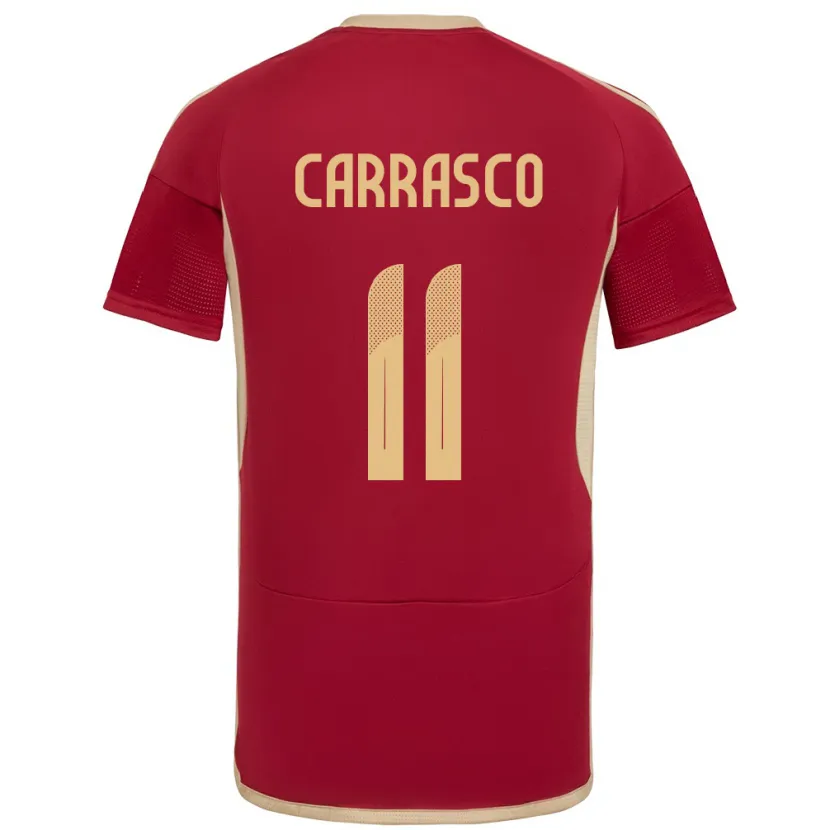 Danxen Damen Venezuela Raiderlin Carrasco #11 Burgund Heimtrikot Trikot 24-26 T-Shirt Schweiz