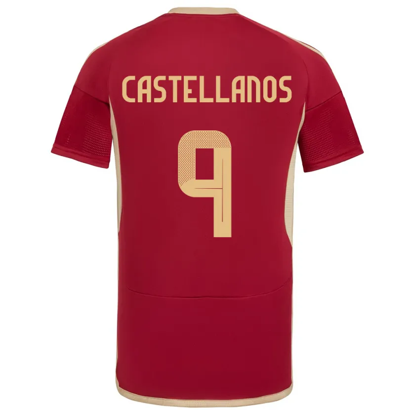 Danxen Damen Venezuela Deyna Castellanos #9 Burgund Heimtrikot Trikot 24-26 T-Shirt Schweiz