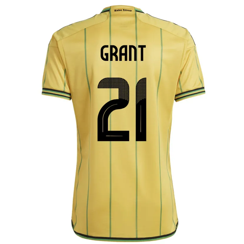 Danxen Damen Jamaika Joshua Grant #21 Gelb Heimtrikot Trikot 24-26 T-Shirt Schweiz