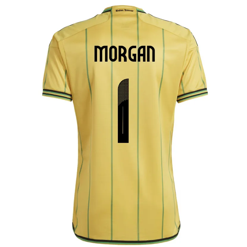 Danxen Damen Jamaika Aliyah Morgan #1 Gelb Heimtrikot Trikot 24-26 T-Shirt Schweiz