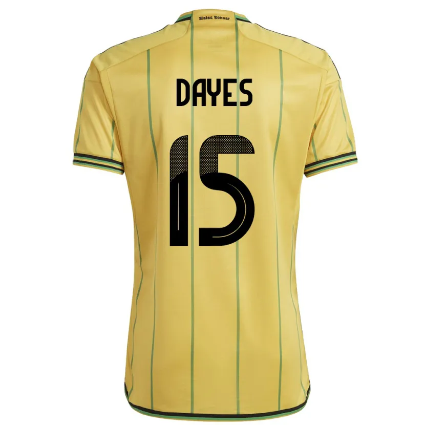 Danxen Damen Jamaika Mikayla Dayes #15 Gelb Heimtrikot Trikot 24-26 T-Shirt Schweiz