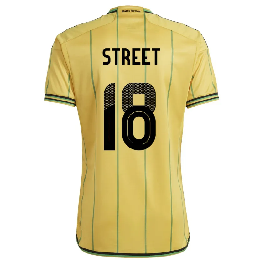 Danxen Damen Jamaika Sydnie Street #18 Gelb Heimtrikot Trikot 24-26 T-Shirt Schweiz