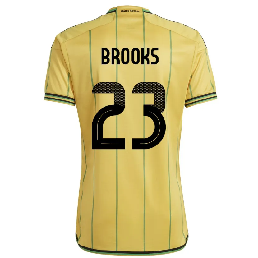 Danxen Damen Jamaika Liya Brooks #23 Gelb Heimtrikot Trikot 24-26 T-Shirt Schweiz