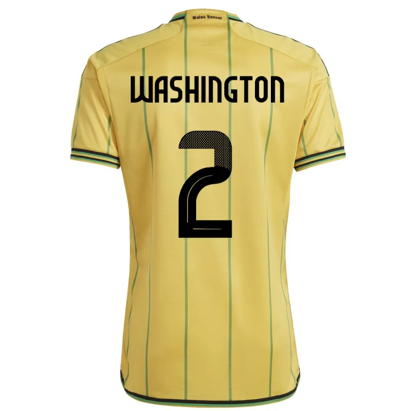 Danxen Damen Jamaika Solai Washington #2 Gelb Heimtrikot Trikot 24-26 T-Shirt Schweiz