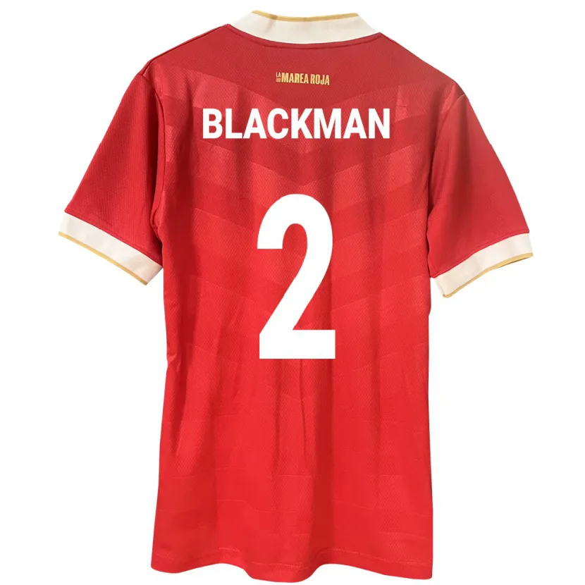 Danxen Damen Panama César Blackman #2 Rot Heimtrikot Trikot 24-26 T-Shirt Schweiz