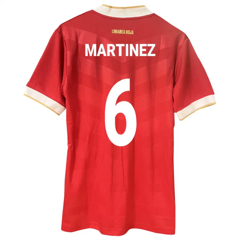 Danxen Damen Panama Christian Martínez #6 Rot Heimtrikot Trikot 24-26 T-Shirt Schweiz