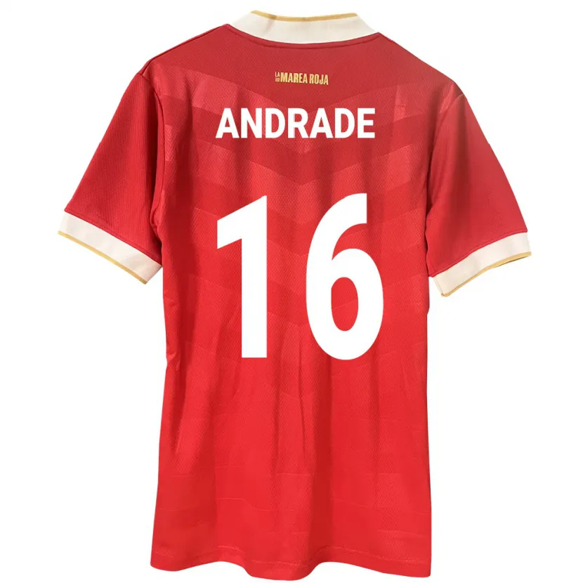 Danxen Damen Panama Andrés Andrade #16 Rot Heimtrikot Trikot 24-26 T-Shirt Schweiz