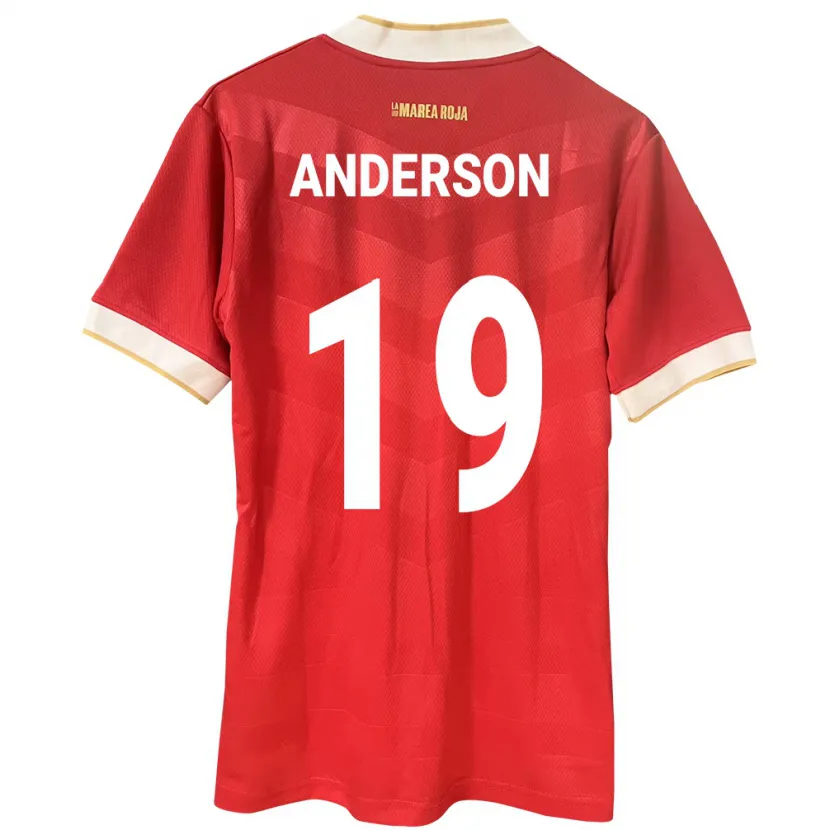 Danxen Damen Panama Iván Anderson #19 Rot Heimtrikot Trikot 24-26 T-Shirt Schweiz