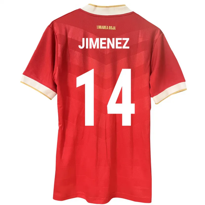 Danxen Damen Panama Juan Jiménez #14 Rot Heimtrikot Trikot 24-26 T-Shirt Schweiz
