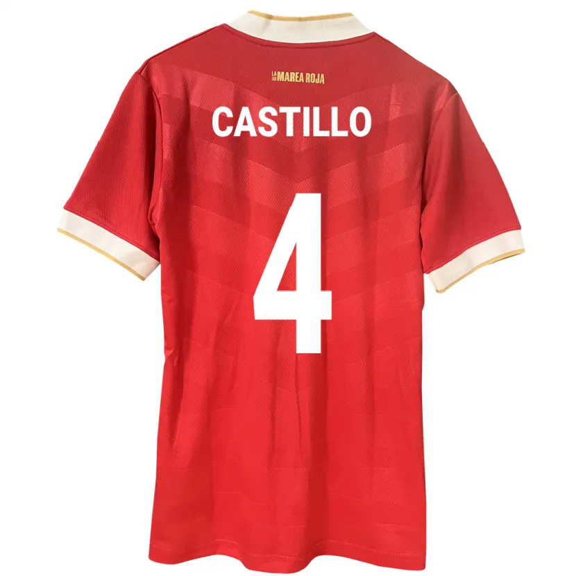 Danxen Damen Panama Katherine Castillo #4 Rot Heimtrikot Trikot 24-26 T-Shirt Schweiz