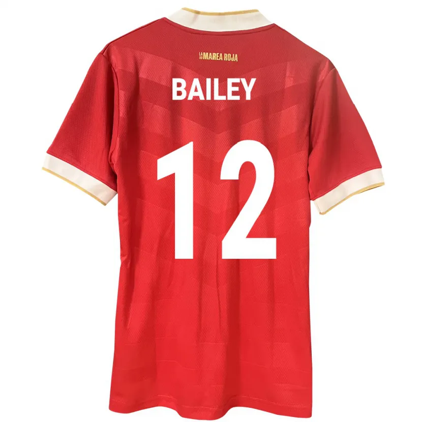 Danxen Damen Panama Yenith Bailey #12 Rot Heimtrikot Trikot 24-26 T-Shirt Schweiz