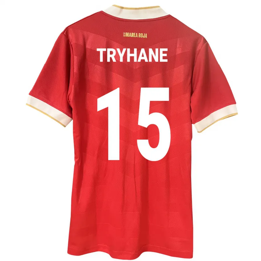 Danxen Damen Panama Izaura Tryhane #15 Rot Heimtrikot Trikot 24-26 T-Shirt Schweiz