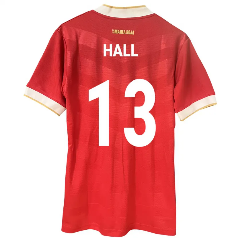 Danxen Damen Panama Gianna Hall #13 Rot Heimtrikot Trikot 24-26 T-Shirt Schweiz