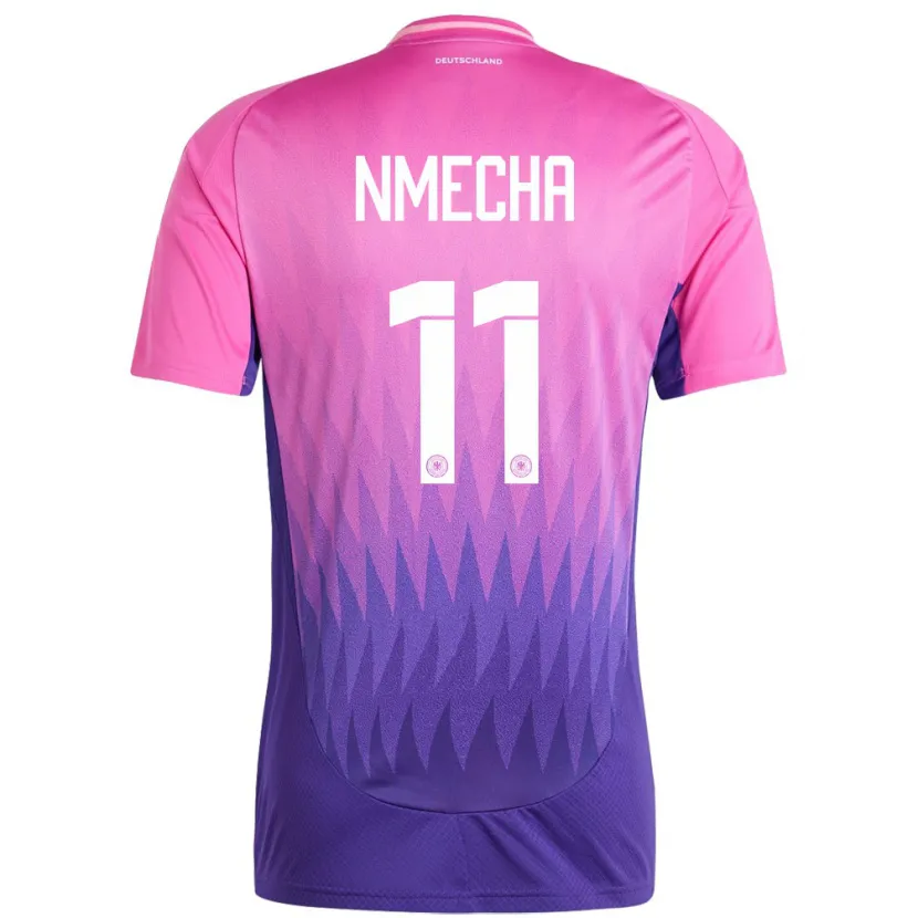 Danxen Damen Deutschland Lukas Nmecha #11 Pink Lila Auswärtstrikot Trikot 24-26 T-Shirt Schweiz
