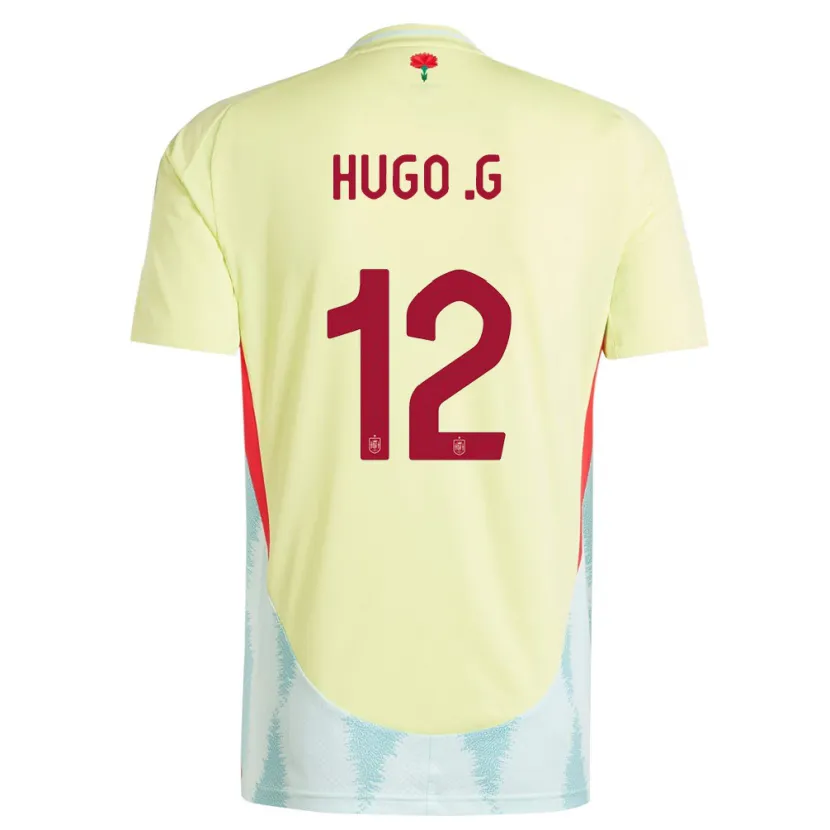 Danxen Damen Spanien Hugo Guillamon #12 Gelb Auswärtstrikot Trikot 24-26 T-Shirt Schweiz