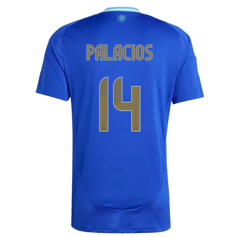 Danxen Damen Argentinien Exequiel Palacios #14 Blau Auswärtstrikot Trikot 24-26 T-Shirt Schweiz