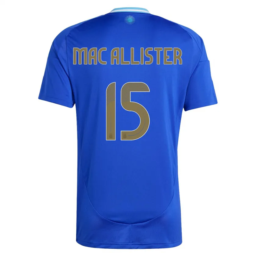 Danxen Damen Argentinien Alexis Mac Allister #15 Blau Auswärtstrikot Trikot 24-26 T-Shirt Schweiz