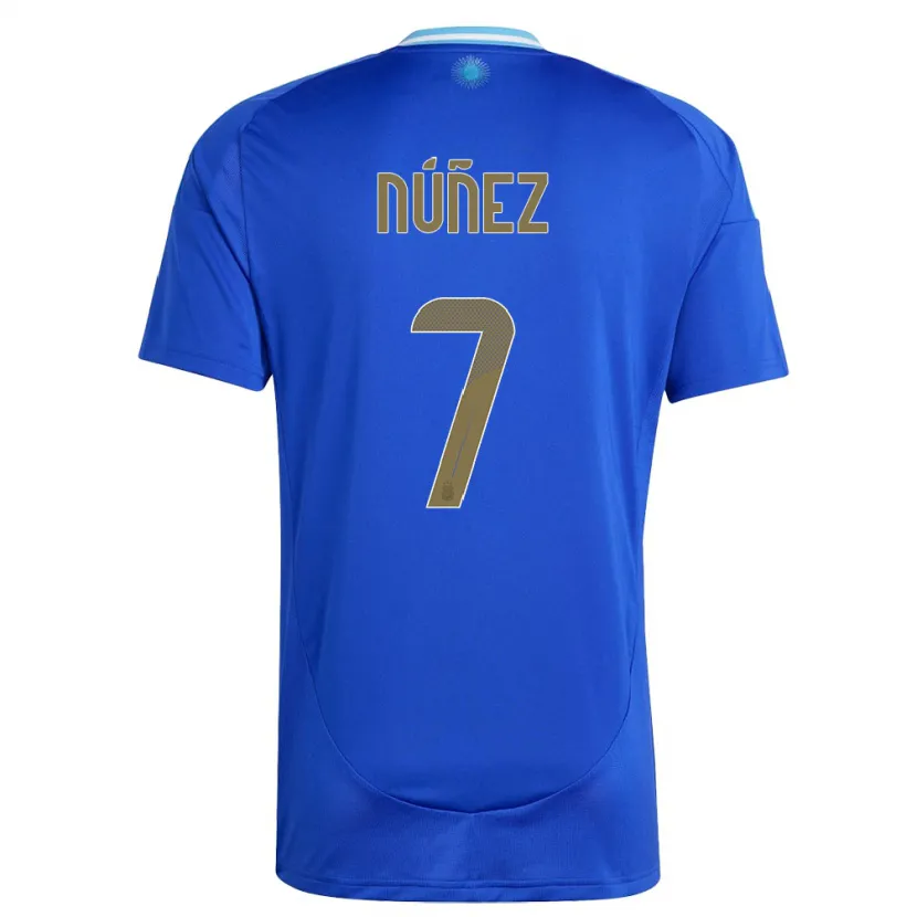 Danxen Damen Argentinien Romina Nunez #7 Blau Auswärtstrikot Trikot 24-26 T-Shirt Schweiz