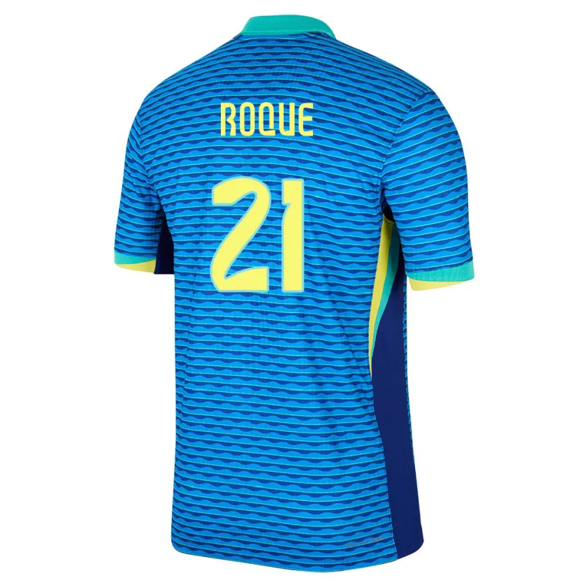Danxen Damen Brasilien Vitor Roque #21 Blau Auswärtstrikot Trikot 24-26 T-Shirt Schweiz