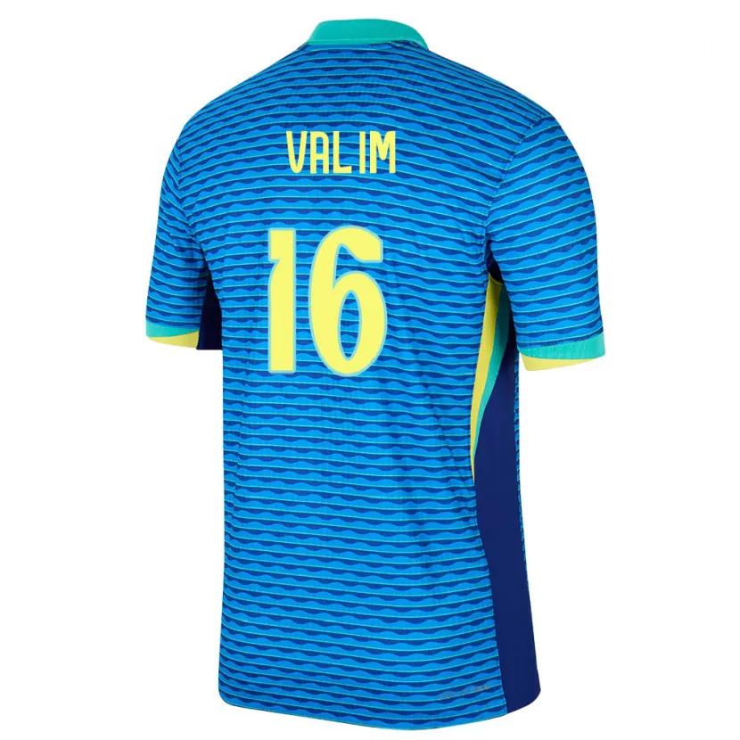 Danxen Damen Brasilien Bernardo Valim #16 Blau Auswärtstrikot Trikot 24-26 T-Shirt Schweiz