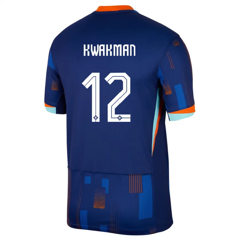 Danxen Damen Niederlande Dave Kwakman #12 Blau Auswärtstrikot Trikot 24-26 T-Shirt Schweiz