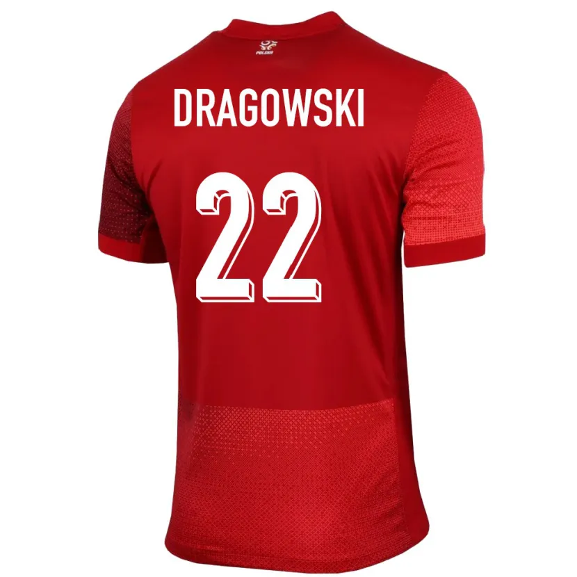 Danxen Damen Polen Bartlomiej Dragowski #22 Rot Auswärtstrikot Trikot 24-26 T-Shirt Schweiz