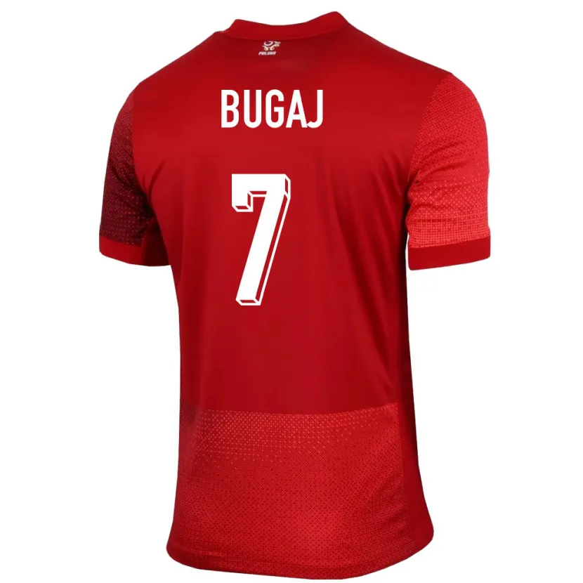 Danxen Damen Polen Dawid Bugaj #7 Rot Auswärtstrikot Trikot 24-26 T-Shirt Schweiz