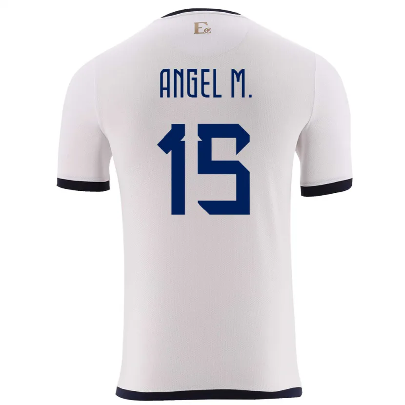 Danxen Damen Ecuador Angel Mena #15 Weiß Auswärtstrikot Trikot 24-26 T-Shirt Schweiz