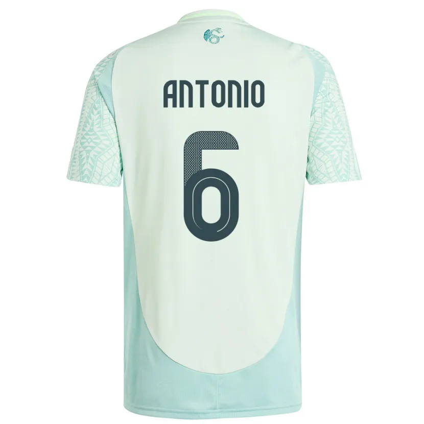 Danxen Damen Mexiko Nancy Antonio #6 Leinengrün Auswärtstrikot Trikot 24-26 T-Shirt Schweiz