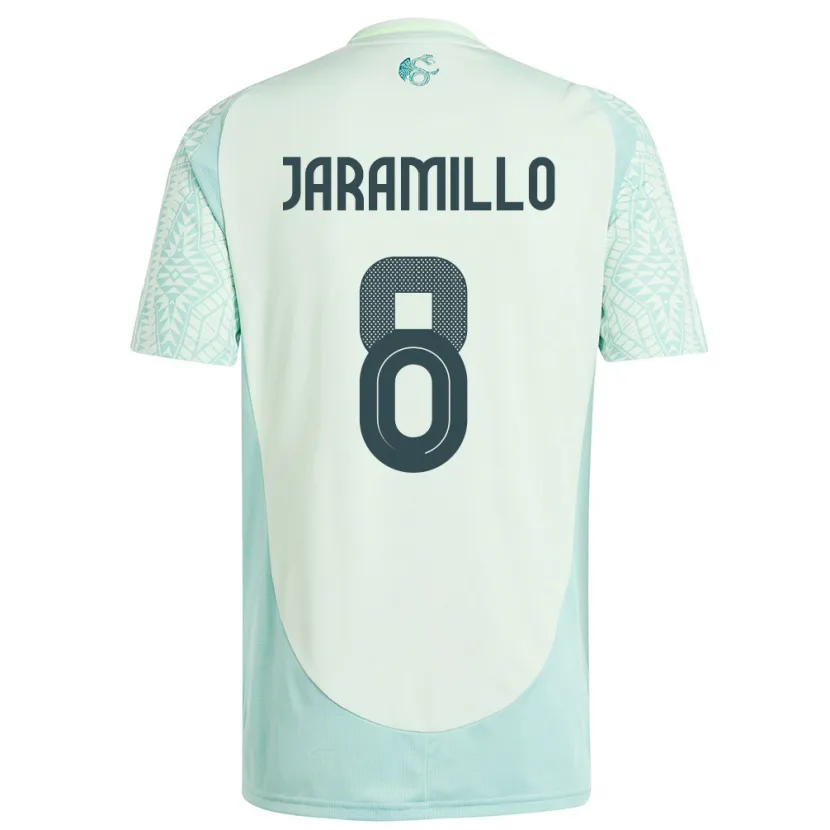 Danxen Damen Mexiko Carolina Jaramillo #8 Leinengrün Auswärtstrikot Trikot 24-26 T-Shirt Schweiz