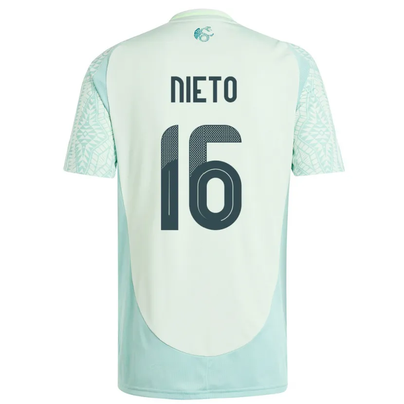 Danxen Damen Mexiko Karla Nieto #16 Leinengrün Auswärtstrikot Trikot 24-26 T-Shirt Schweiz