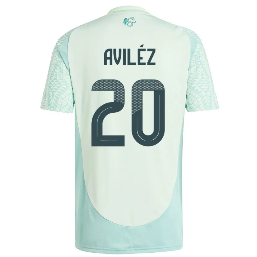 Danxen Damen Mexiko Aylin Avilez #20 Leinengrün Auswärtstrikot Trikot 24-26 T-Shirt Schweiz