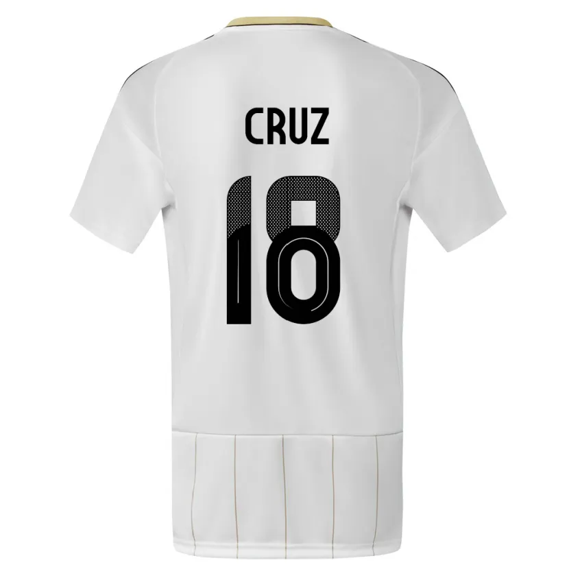 Danxen Damen Costa Rica Aaron Cruz #18 Weiß Auswärtstrikot Trikot 24-26 T-Shirt Schweiz