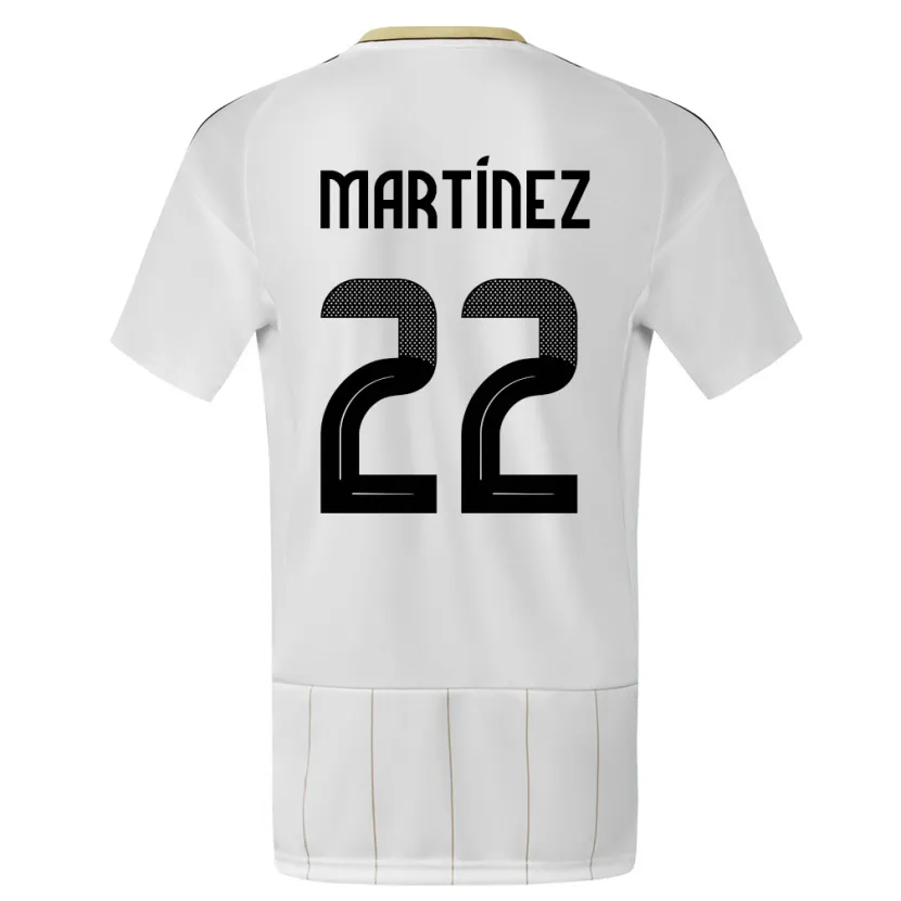 Danxen Damen Costa Rica Carlos Martinez #22 Weiß Auswärtstrikot Trikot 24-26 T-Shirt Schweiz