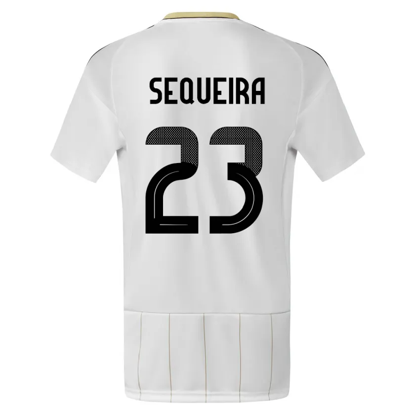 Danxen Damen Costa Rica Patrick Sequeira #23 Weiß Auswärtstrikot Trikot 24-26 T-Shirt Schweiz