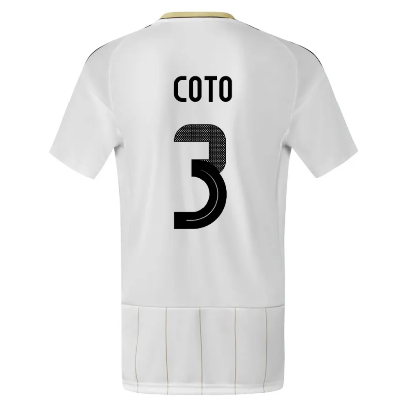 Danxen Damen Costa Rica Maria Coto #3 Weiß Auswärtstrikot Trikot 24-26 T-Shirt Schweiz