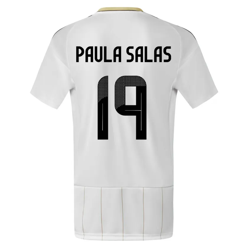 Danxen Damen Costa Rica Maria Paula Salas #19 Weiß Auswärtstrikot Trikot 24-26 T-Shirt Schweiz
