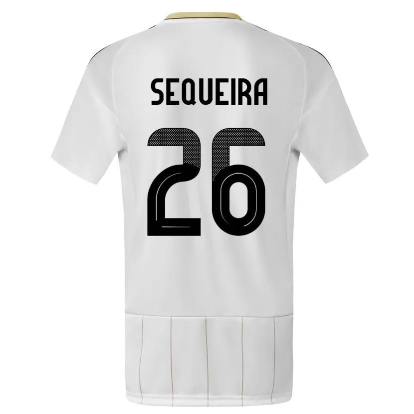 Danxen Damen Costa Rica Douglas Sequeira #26 Weiß Auswärtstrikot Trikot 24-26 T-Shirt Schweiz