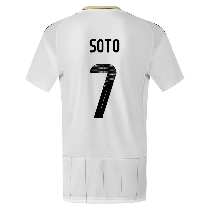 Danxen Damen Costa Rica Andrey Soto #7 Weiß Auswärtstrikot Trikot 24-26 T-Shirt Schweiz