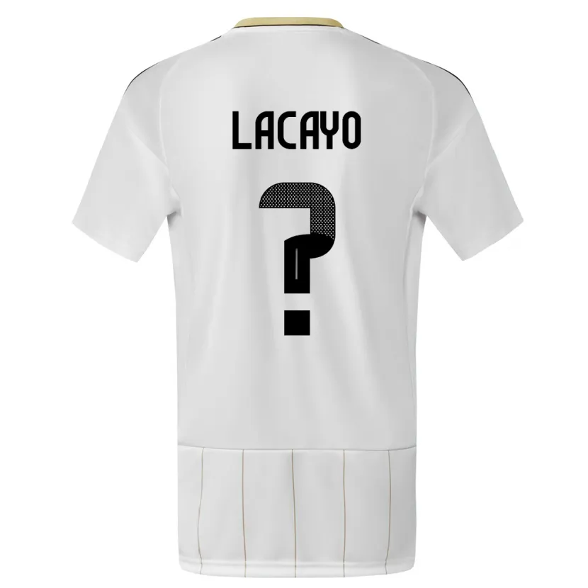 Danxen Damen Costa Rica Marcelo Lacayo #0 Weiß Auswärtstrikot Trikot 24-26 T-Shirt Schweiz