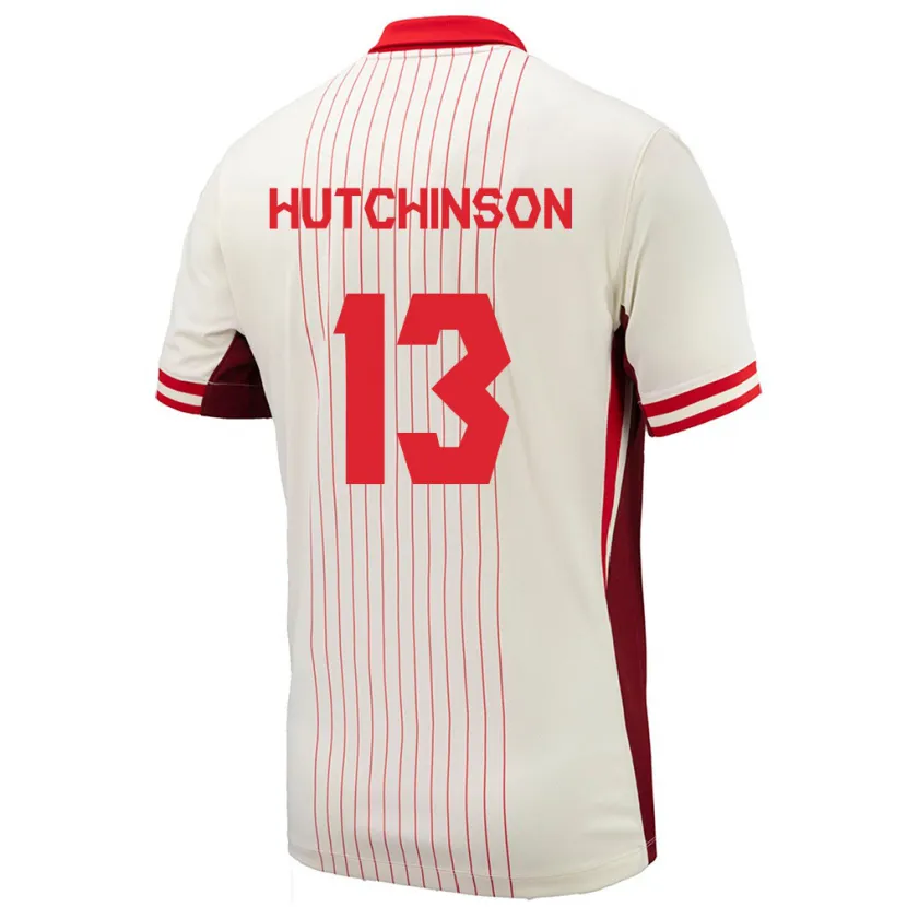 Danxen Damen Kanada Atiba Hutchinson #13 Weiß Auswärtstrikot Trikot 24-26 T-Shirt Schweiz
