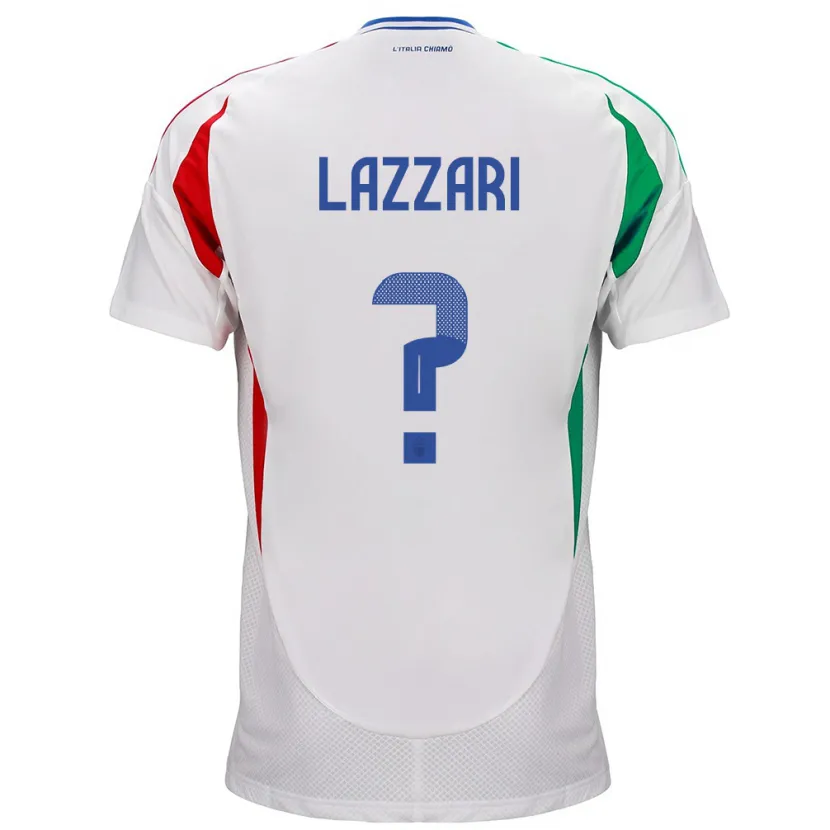 Danxen Damen Italien Manuel Lazzari #0 Weiß Auswärtstrikot Trikot 24-26 T-Shirt Schweiz