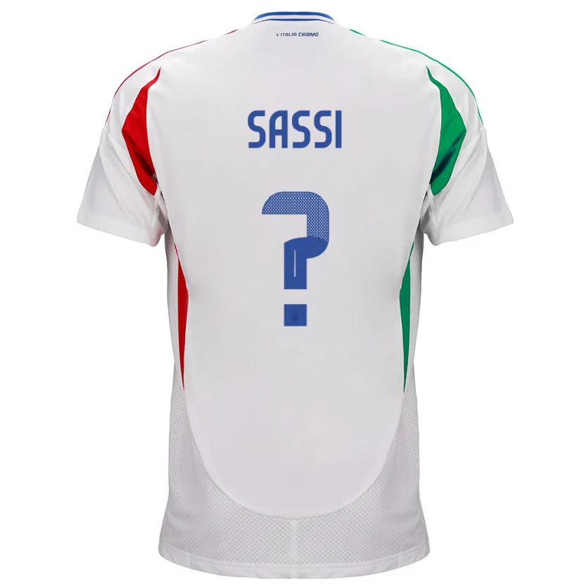 Danxen Damen Italien Jacopo Sassi #0 Weiß Auswärtstrikot Trikot 24-26 T-Shirt Schweiz