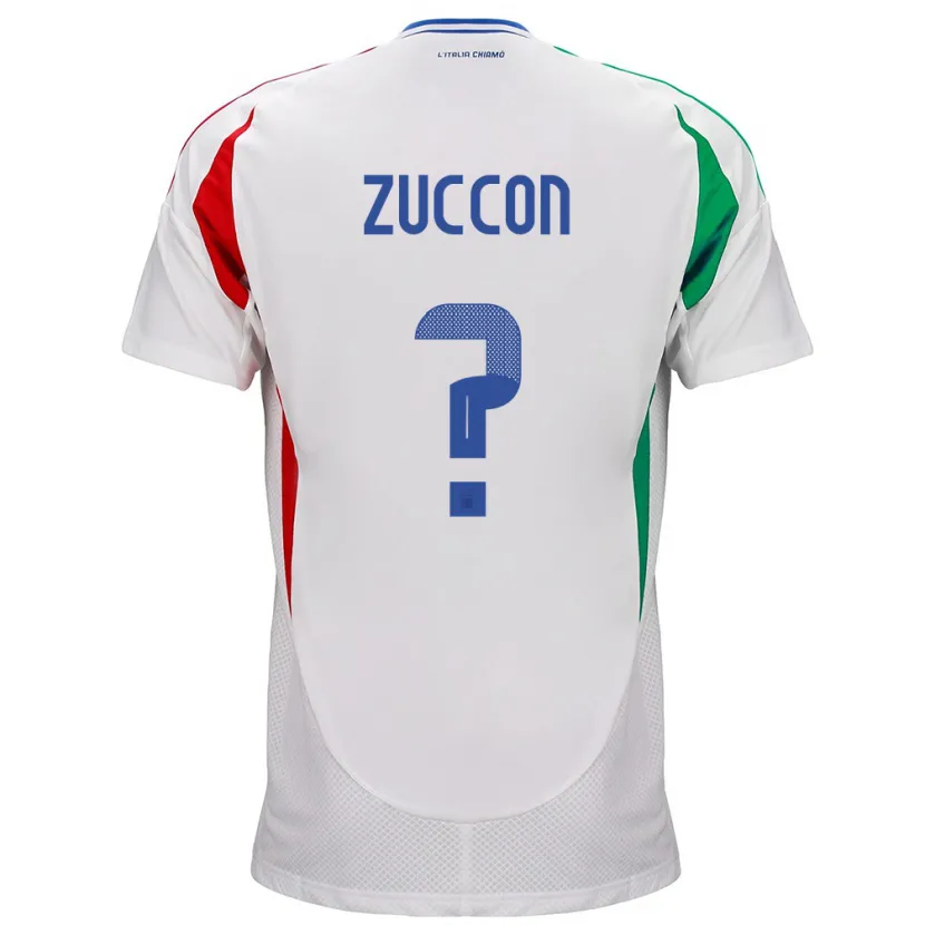 Danxen Damen Italien Federico Zuccon #0 Weiß Auswärtstrikot Trikot 24-26 T-Shirt Schweiz